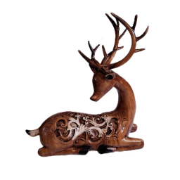 مجسمه مدل گوزن همدم مجموعه دو عددی