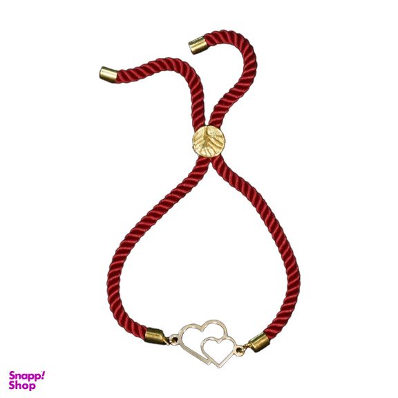 دستبند طلا 18 عیار زنانه آمانژ مدل قلب کد D9556