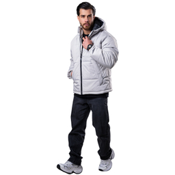 کاپشن مردانه مدل باکسی کد 2 رنگ سفید