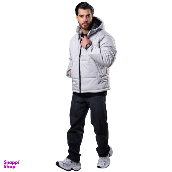 کاپشن مردانه مدل باکسی کد 2 رنگ سفید