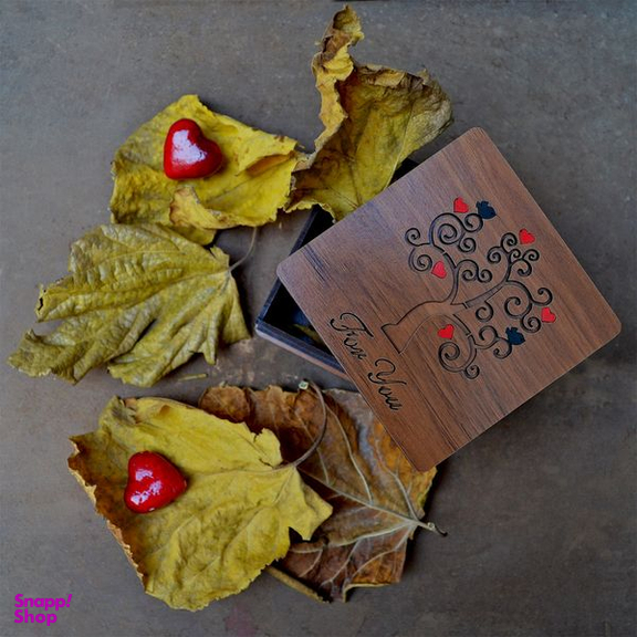 جعبه هدیه مدل درخت سبز