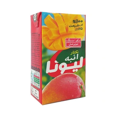 آبمیوه پاکتی لیونا با طعم انبه حجم 125 میلی لیتر