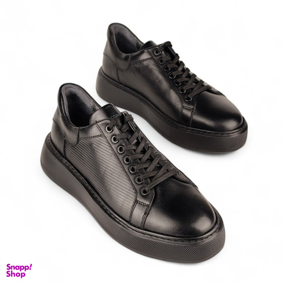 کفش راحتی زنانه چرم کاکتوس کد ws1058 رنگ مشکی