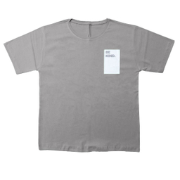 تیشرت زنانه طرح Be Kind مدل TBETS رنگ طوسی