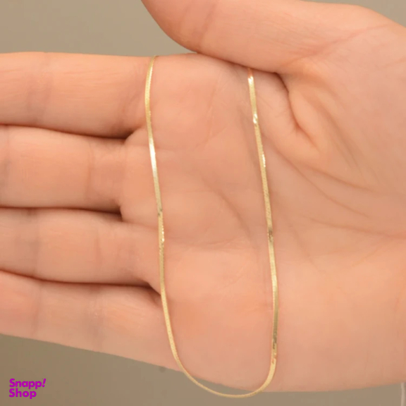 زنجیر طلا 18 عیار زنانه الن نار مدل هرینگبون کد1