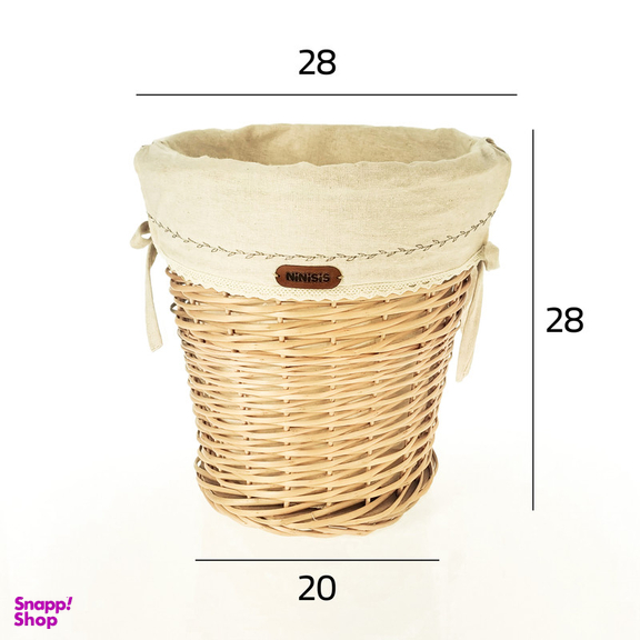 سطل حصیری نی نی سیس مدل گلدوزی