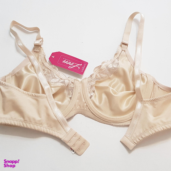 سوتین زنانه لین مدل فنردار کد 4680-745 رنگ کرم