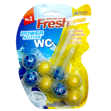 بوگیر توالت فرنگی فرش مدل power active lemon بسته 8 عددی