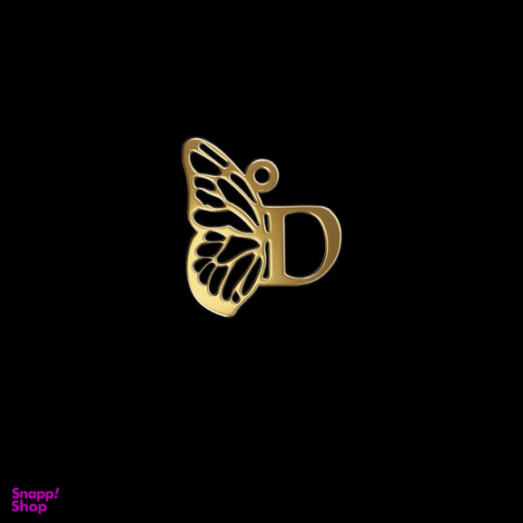 آویز گردنبند بند و طلا 18 عیار زنانه مدوپد مدل حرف D کد kc18829