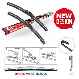 تیغه برف پاک‌کن رویال اسپرت مدل HYBRID PLUS مناسب برای سورن بسته 2 عددی