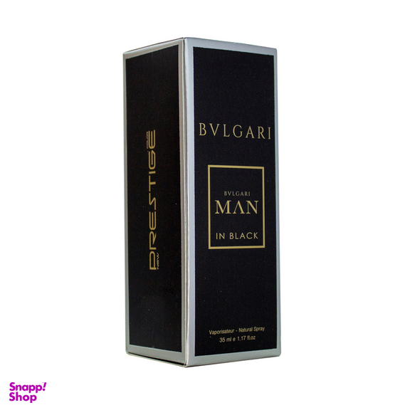 عطر جیبی مردانه پرستیژ مدل Bvlgari Man In Black حجم 35 میلی لیتر