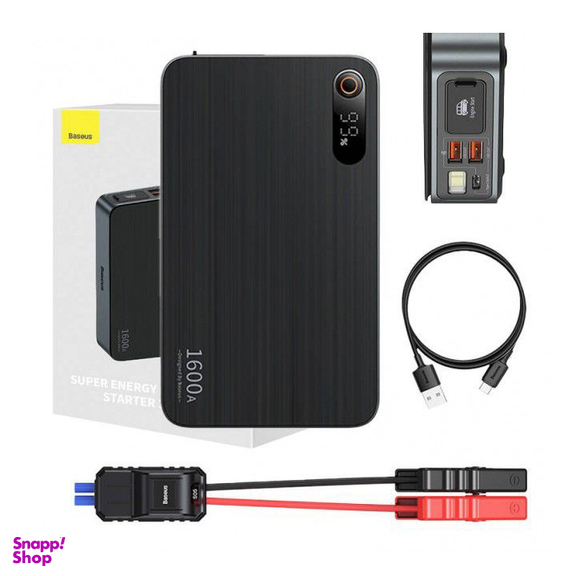 جامپ استارتر و پاوربانک باسئوس مدل Super Energy Pro+ 1600A