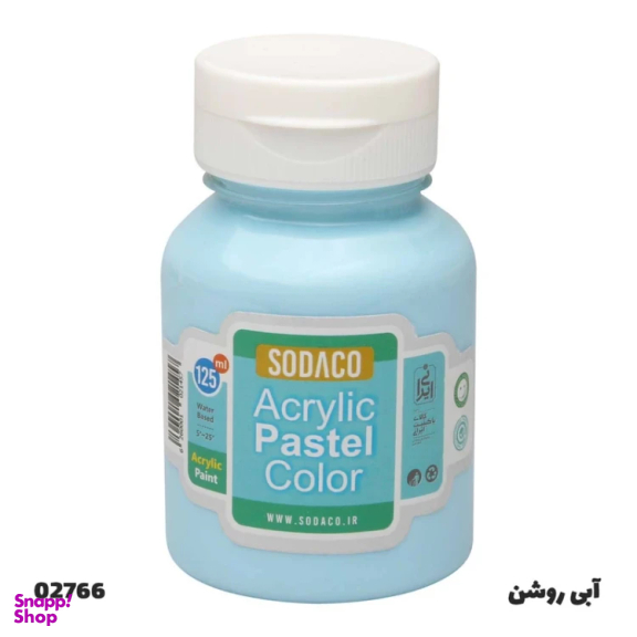 رنگ اکریلیک پاستلی سوداکو کد EA02 حجم 125 میلی لیتر