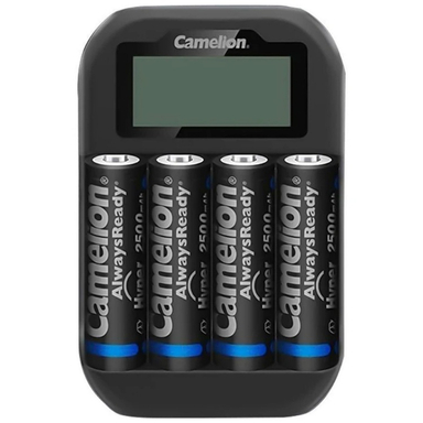 شارژر باتری کملیون مدل BC-1046 به همراه 4 عدد باتری قلمی و نیم قلمی قابل شارژ