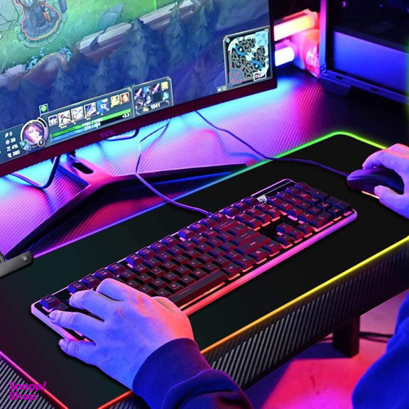 ماوس پد مخصوص بازی مدل RGB 80x30