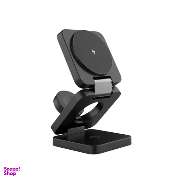 پایه شارژ مغناطیسی پرودو مدل 3in1 Magsafe Wireless Foldable Charger 15W