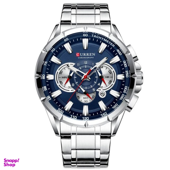 ساعت مچی عقربه ای مردانه کارن مدل 8363 سه موتور فعال رنگ نقره ای