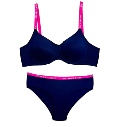 ست لباس زیر زنانه کد 9025 رنگ سرمه ای