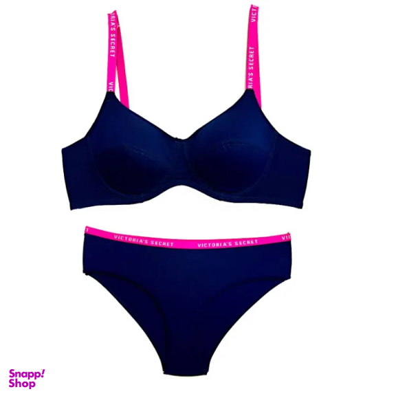 ست لباس زیر زنانه کد 9025 رنگ سرمه ای