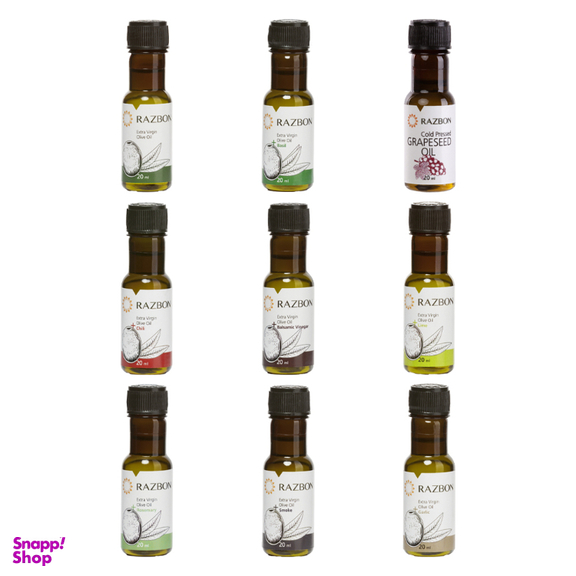 روغن زیتون پریمیوم اکسترا رزبن حجم 20 میلی لیتر بسته 12 عددی