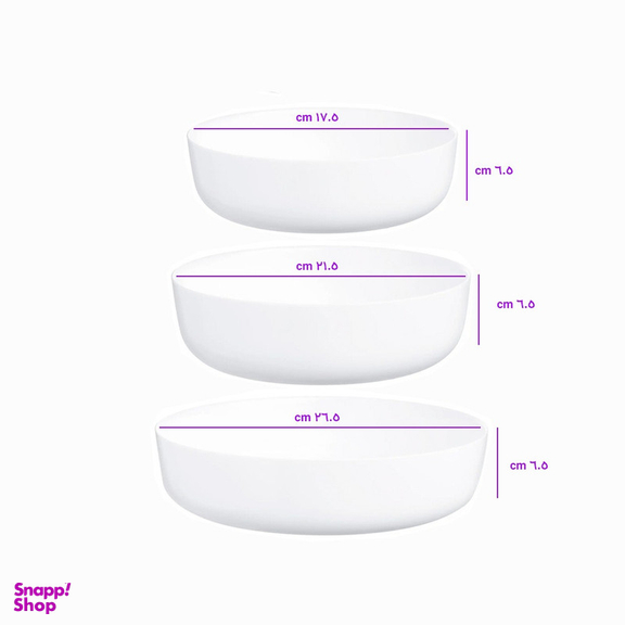 ظرف پخت گلدن اپال مدل PYREX مجموعه 3 عددی