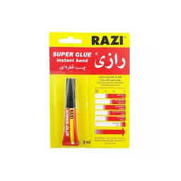 چسب قطره‌ ای رازی مدل Super Glue حجم 3 میلی لیتر