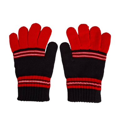 دستکش بافت بچگانه طرح دو رنگ کد 02