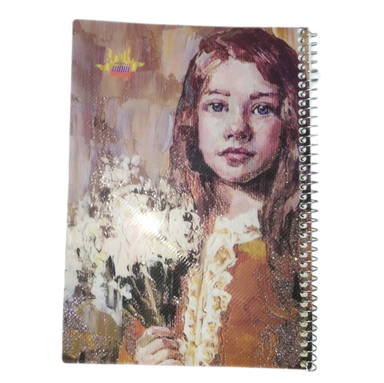 دفتر زبان 50 برگ شمس طرح دختر