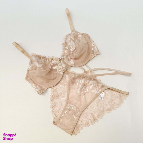 ست شورت و سوتین توری نوشه پوش کد 99902