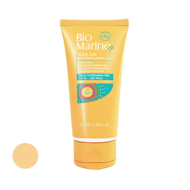 کرم ضد آفتاب رنگی بایومارین SPF 30 مدل روشن کننده 01 مناسب پوست های چرب حجم 50 میلی لیتر