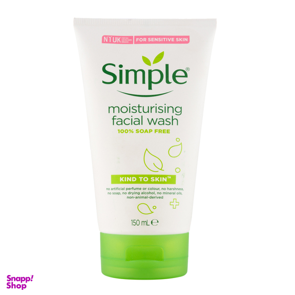 کرم شستشوی صورت سیمپل مدل Moisturising حجم 150 میلی لیتر