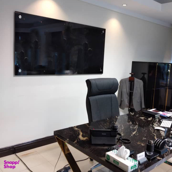 تخته وایت برد شیشه ای عکسنگ مدل LACOBEL-12060 سایز 120×60 سانتی متر