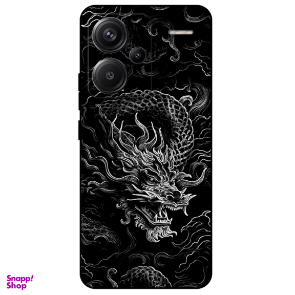 کاور گوشی موبایل مگافون طرح اژدها مدل 1897 مناسب برای شیائومی Redmi Note 13 Pro Plus 5G
