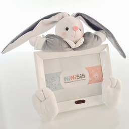 قاب عکس کودک نی نی سیس مدل خرگوش رابیت کد 13x18 Gry