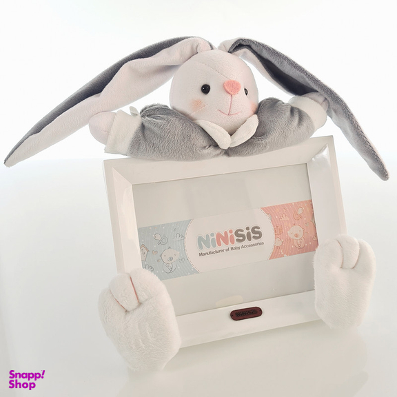 قاب عکس کودک نی نی سیس مدل خرگوش رابیت کد 13x18 Gry