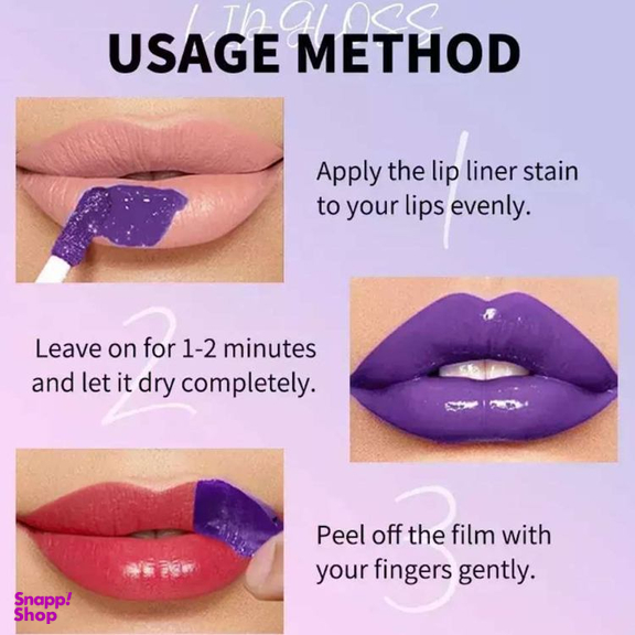 رژ لب مایع اولیبولا مدل Peel-Off کد 01