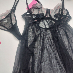 لباس خواب زنانه برتا کد 2200BS رنگ مشکی