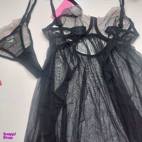 لباس خواب زنانه برتا کد 2200BS رنگ مشکی