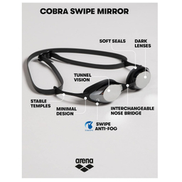عینک شنا آرنا مدل Cobra Swipe Mirror