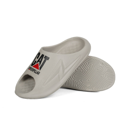 دمپایی مردانه شیما طرح Caterpillar رنگ خاکستری