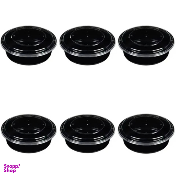 ظرف هات دلیوری طب پلاستیک کد 900 بسته 6 عددی