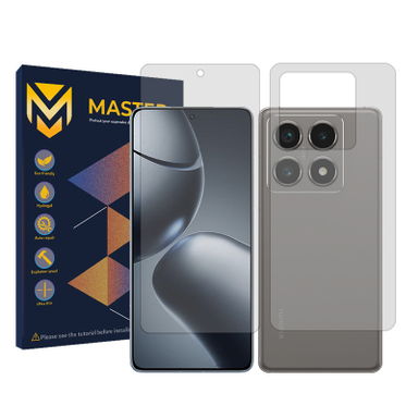 محافظ صفحه نمایش شفاف مستر مدل Resistant مناسب گوشی موبایل شیائومی 14T Pro به همراه محافظ پشت گوشی