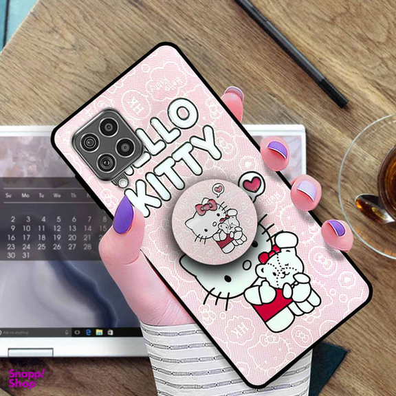 کاور دکین مدل Rikki طرح Tedy مناسب برای گوشی موبایل سامسونگ Galaxy F62 / M62 به همراه پاپ سوکت