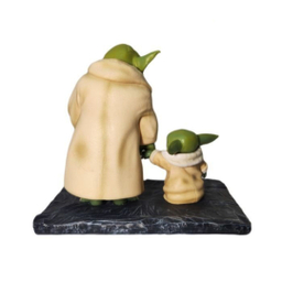 مجسمه مدل یودا و گروگو سایز 18 سانتی متر