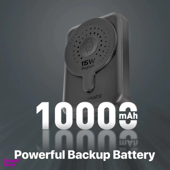 پاوربانک پرومیت مدل POWERMAG-DUO.Black ظرفیت 10000 میلی آمپر ساعت