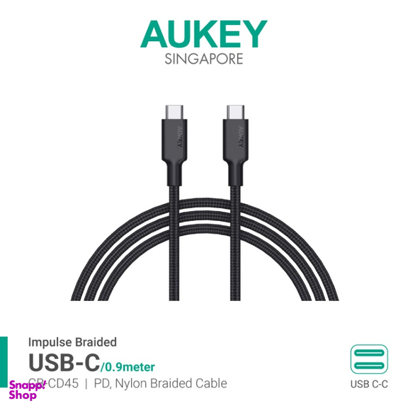 کابل Type-C آکی مدل CB-CD45 طول 1 متر