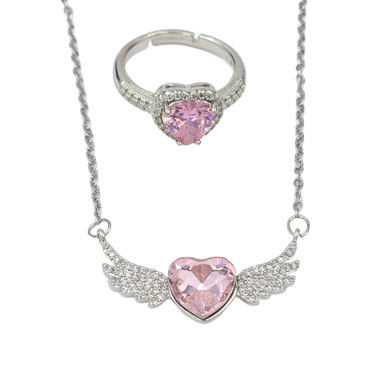 نیم ست زیور زنانه وای اس ایکس مدل کریستال سواروسکی کد swar157900