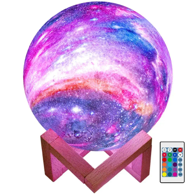 چراغ خواب طرح کره ماه مدل 3D Moon کد 004