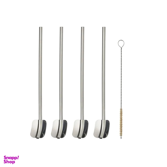 قاشق شربت خوری ایکیا مدلLUFTTAT مجموعه 4 عددی به همراه فرچه نظافت