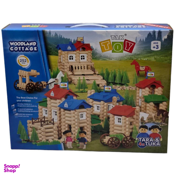 ساختنی 252 تکه ناب سل مدل کلبه جنگلی WOODLAND COTTAGE